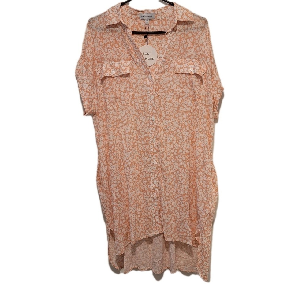 LOST + WONDER Pick Me In The Desert The SEASCAPE Shirt Dress XS/S NWT Tunic